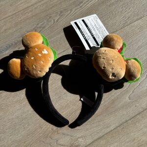 Tokyo Disneyland Mickey Ears Hamburger Plush Burger Headband Disney Resort Japan